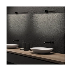 20145 LED WALL LAMP 9W 3000K DOWNWARD ALUMINIUM DRIVER BLACK IP44 Zambelis Lights